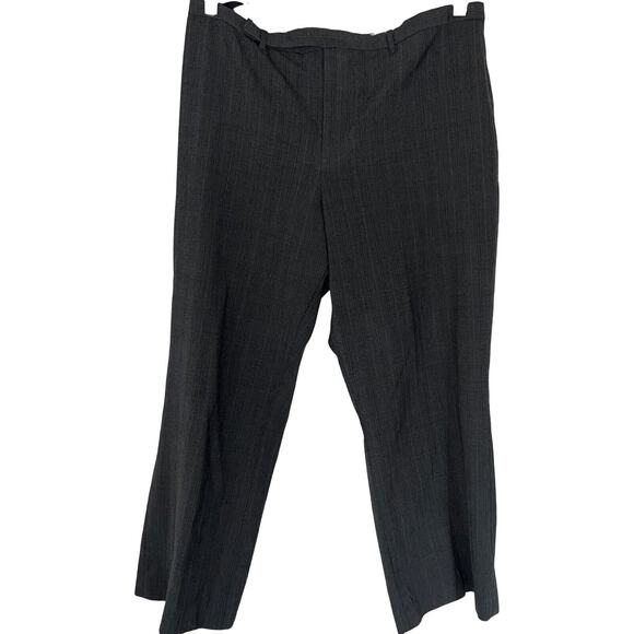 Gap Womens Dress Pants Size 16 Gray Wool Trousers Straight Leg High Rise Pockets - Picture 1 of 7